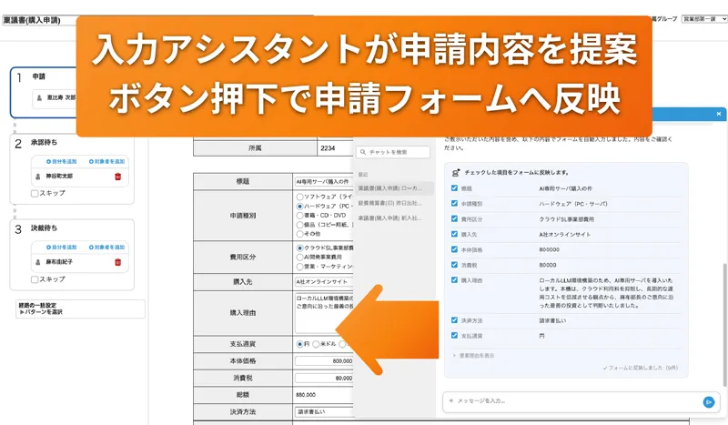 フォーム入力支援機能